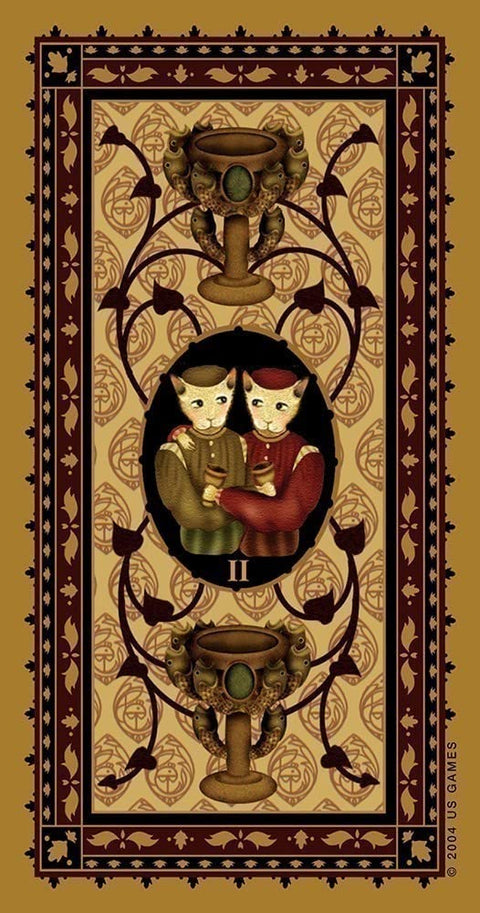 Medieval Cat Tarot Deck by Lawrence Teng 78 Cards US Games English Guidebook