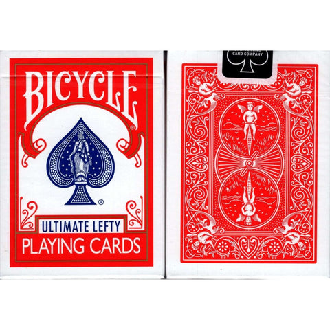 Bicycle Ultimate Left-Handed Red Playing Cards Poker Deck