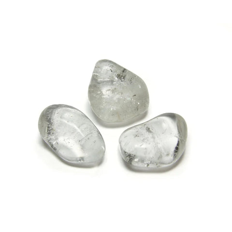 Natural Rock Crystal Tumbled Stones 500g Bag Large 2.5-3.5cm Lo Scarabeo
