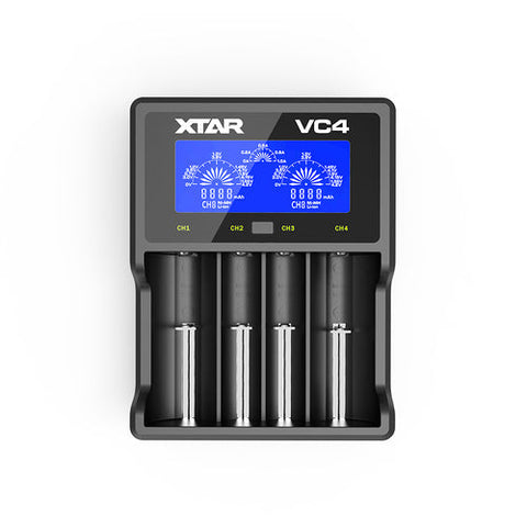 XTAR VC4 LCD USB Smart Li-ion NiMH Battery Charger for Cylindrical Cells