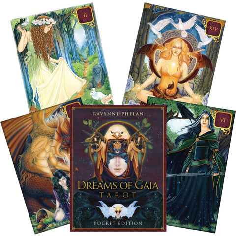 Pocket Dreams of Gaia Tarot Deck 81 Cards by Ravynne Phelan Blue Angel