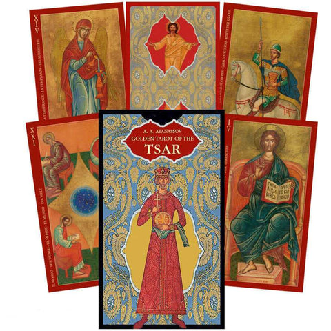 Golden Tarot of the Tsar Deck 78 Cards Russian Icon Art Lo Scarabeo