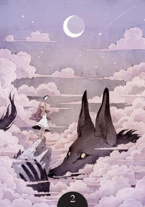 Loputyn Oracle Cards Deck & Book Wolf And Maiden Death And Love