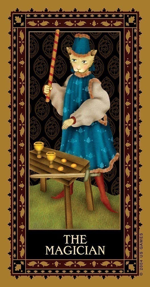 Medieval Cat Tarot Deck by Lawrence Teng 78 Cards US Games English Guidebook