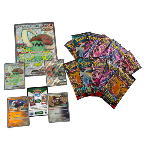 Pokemon TCG Paldean Fates Great Tusk ex & Iron Treads ex Premium Box