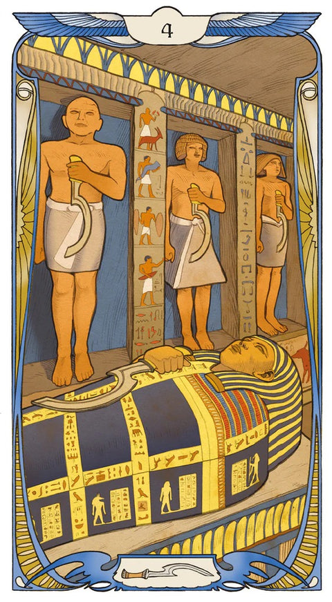 Egyptian Art Nouveau Tarot Deck by Massaglia Lo Scarabeo 78 Cards New