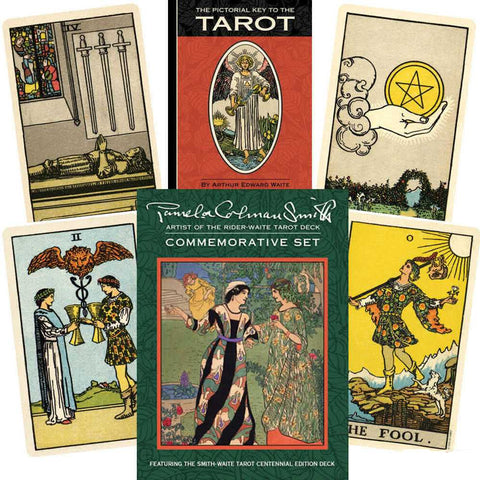 Pamela Colman Smith Centennial Tarot Set w/ Books & Postcards US Games