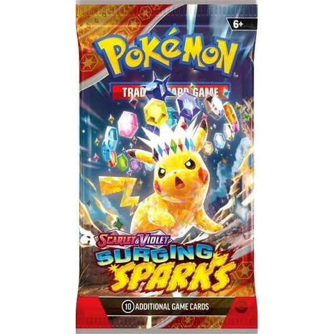 Pokemon TCG Scarlet & Violet Surging Sparks Sealed Booster Pack 10 Cards