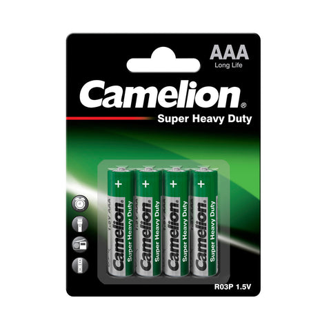 4x Camelion AAA R03P Super Heavy Duty 1.5V Batteries Long Life