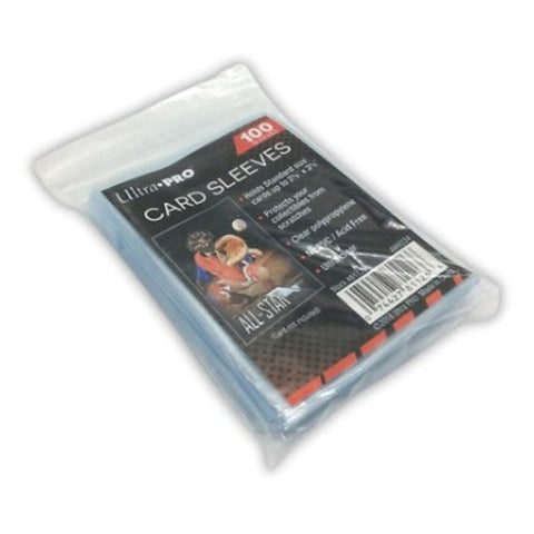 100x Ultra Pro Soft Trading Card Penny Sleeves 2.5x3.5 Clear 35pt
