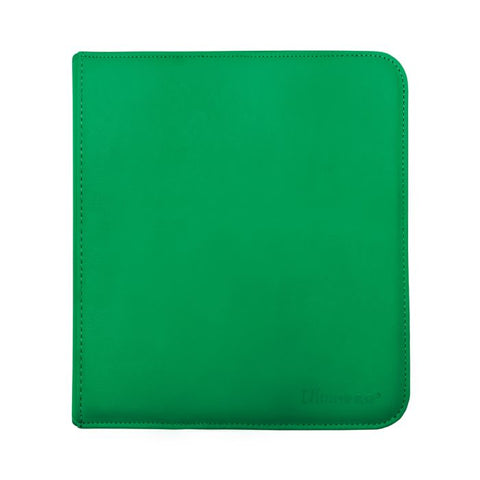 Ultra PRO Vivid 12-Pocket Zippered PRO-Binder Green, 480-Card TCG Binder