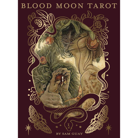 Blood Moon Tarot Deck 78 Cards Linen Finish w/ Guidebook US Games