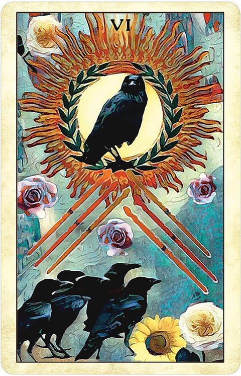 Crow Tarot Pocket Edition Cards Deck Animals Birds Wisdom