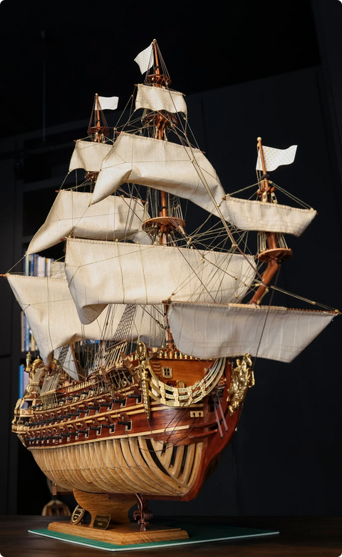 OcCre Soleil Royal 1/70 Limited Edition Wooden Museum Ship Modeling Kit