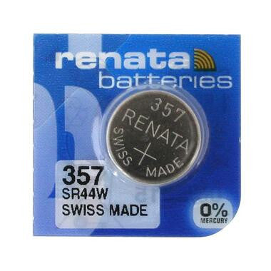 10x Renata 357 SR44W Silver Oxide 1.55V Watch Batteries LR44 303