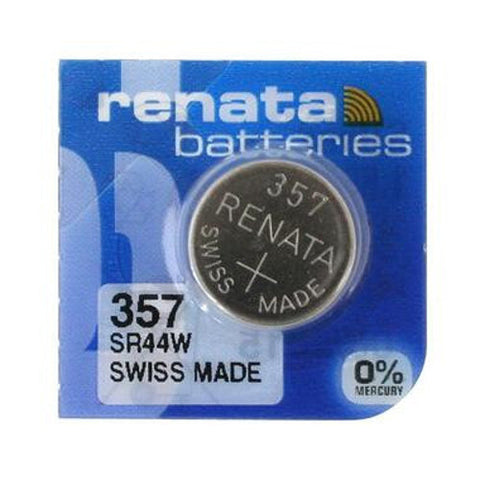 2x Renata 357 SR44W 303 LR44 1.55V Silver Oxide Watch Batteries
