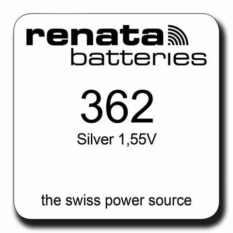 10x Renata 362 SR721SW 1.55V Silver Oxide Watch Batteries Pack