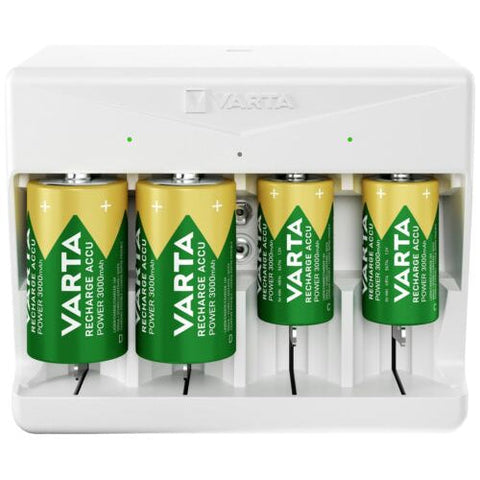 Varta Universal NiMH Battery Charger AA AAA C D 9V with USB-C, No Batteries