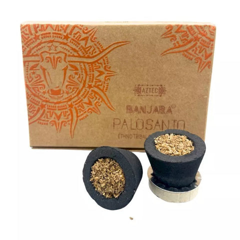 6x Banjara Palo Santo Resin Smudge Cups Incense for Cleansing & Calm