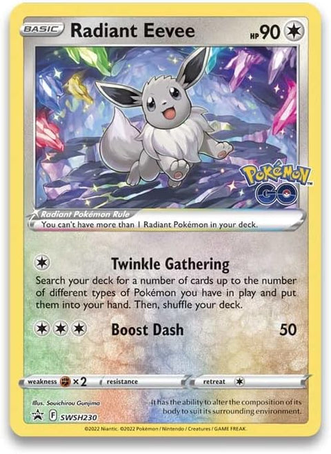 Pokemon GO Radiant Eevee Premium Collection Box 8 Booster Packs EN