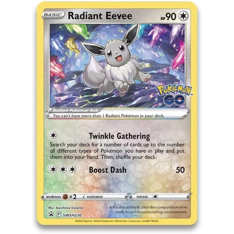 Pokemon GO Radiant Eevee Premium Collection Box 8 Booster Packs EN