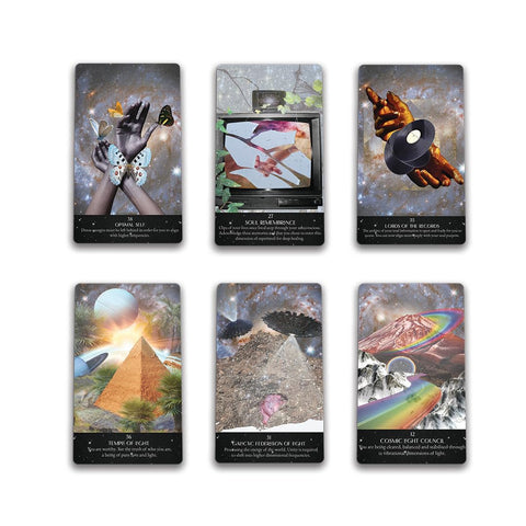Starlight Frequencies Oracle Cards Deck 44 Cards & Guidebook Sacred Scribe