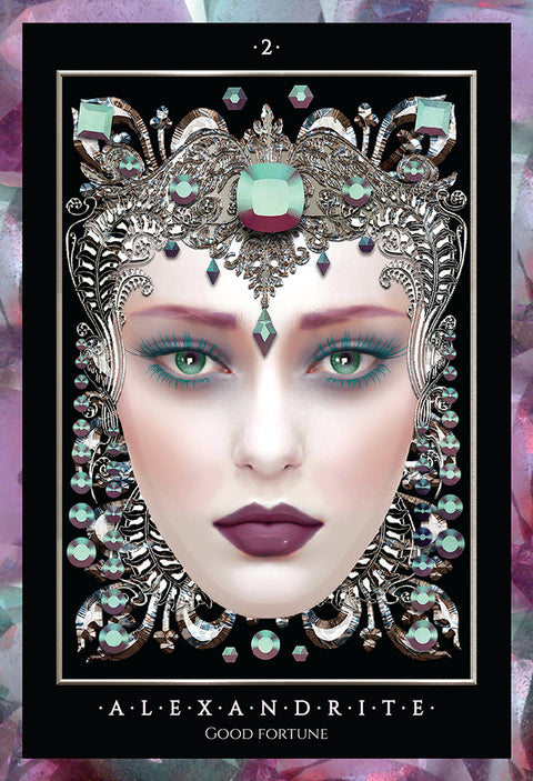 Precious Gems Oracle Cards Deck by Maxine Gadd Blue Angel 40 Card Set
