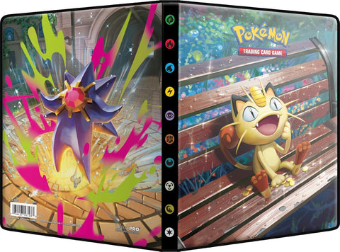 Meowth And Starmie 4-pocket Portfolio For The Pokémon Tcg Ultra Pro
