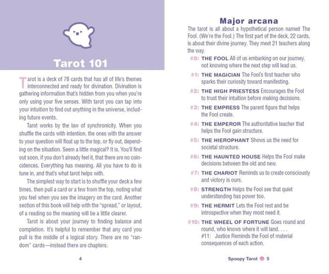 Spoopy Tarot Card Deck & Guidebook Cute Halloween Theme by Sterling Ethos