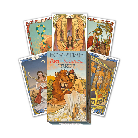 Egyptian Art Nouveau Tarot Deck by Massaglia Lo Scarabeo 78 Cards New