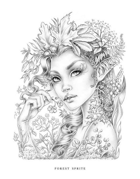 Little Folk Coloring Book Blue Angel