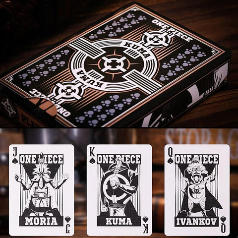 One Piece Kuma Anime Poker Playing Cards by Card Mafia Black Core