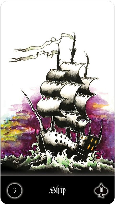 Malefique Lenormand Cards Edgy Dark Deck US Games Systems Esoteric Gniedmann NEW