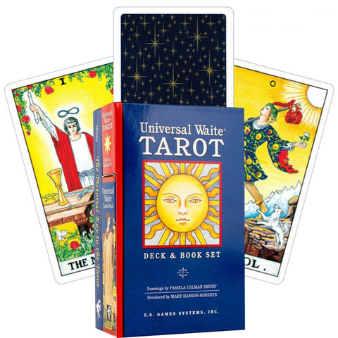 Universal Waite Tarot Deck & Book Set Esoteric Telling US Games Systems Uws99