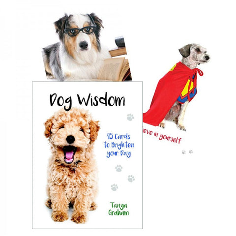 Dog Wisdom Oracle Cards Deck with Guidebook by Blue Angel 45 Card Set