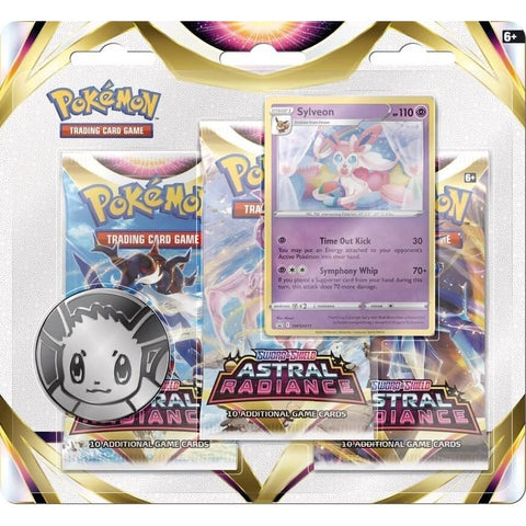 Pokemon TCG Astral Radiance Sylveon 3-Pack Blister with Promo Card