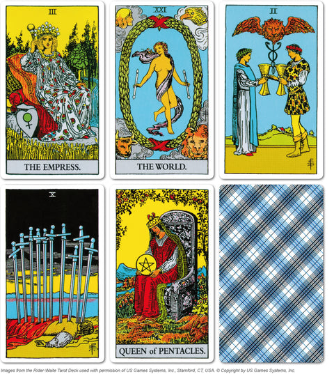 Pocket Rider-Waite Tarot Deck 78 Cards with Guidebook by US Games
