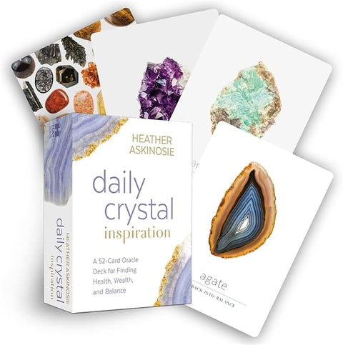 Daily Crystal Inspiration Oracle Cards Deck By Health Wealth Balance