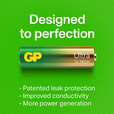 GP Super Alkaline 9V 6LR61 Battery Long Lasting Power for Smoke Alarms