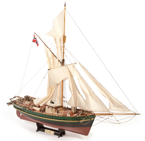 OCCRE Gjøa Wooden Ship Model Kit 1:45 Scale, 725mm, 1991 Parts