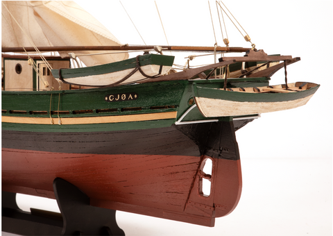 OCCRE Gjøa Wooden Ship Model Kit 1:45 Scale, 725mm, 1991 Parts