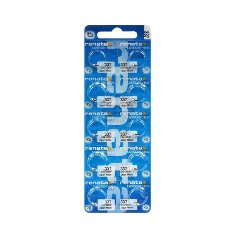 10x Renata 337 SR416SW 1.55V Silver Oxide Watch Batteries Mercury Free