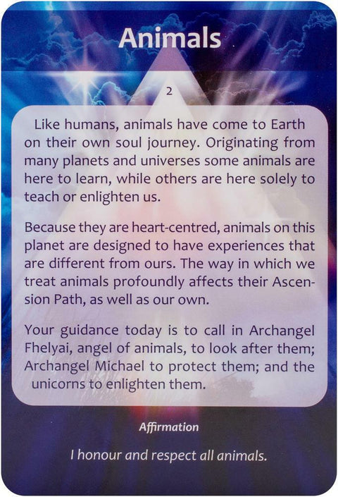 Ascension Cards Deck Findhorn Esoteric Affirmation Cooper Wisdom Light NEW
