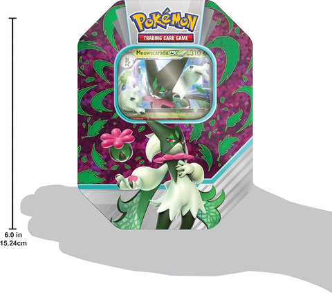 Pokemon TCG Scarlet & Violet Paldea Partners Tin Meowscarada ex 4 Booster Packs