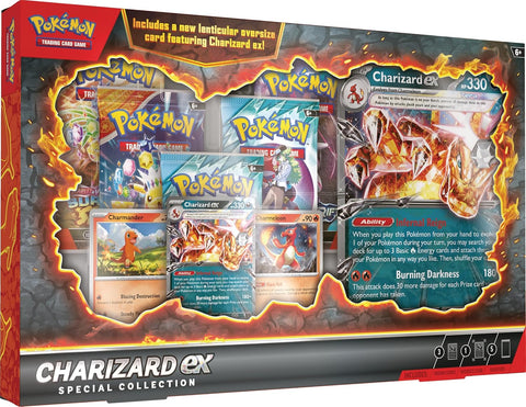 Pokemon TCG Charizard ex Special Collection Box with 5 Booster Packs EN