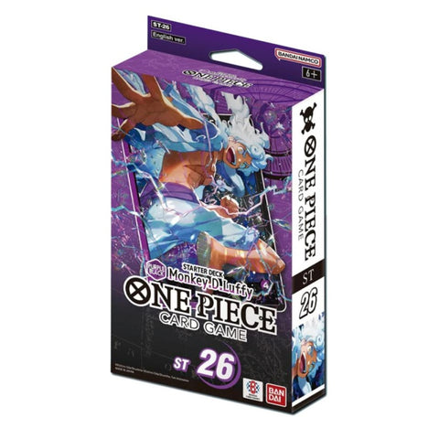 One Piece TCG ST26 Purple Black Luffy Starter Deck 50+ Cards Official