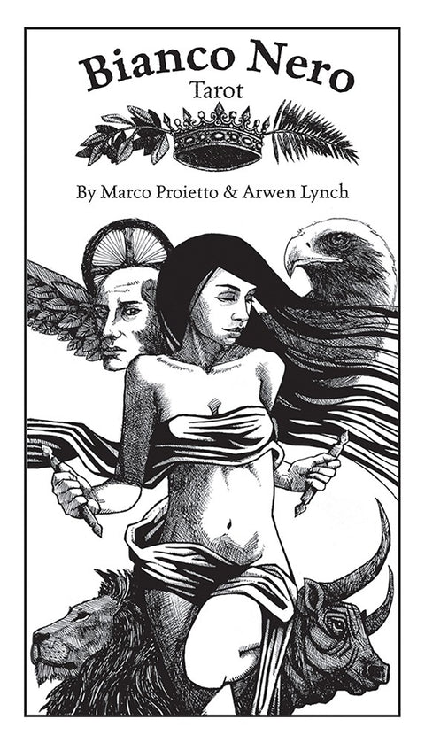 Bianco Nero Black & White Tarot Deck 80 Cards by US Games