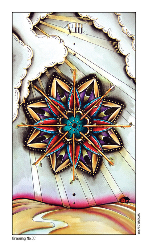 Eight Coins Tattoo Tarot Deck by Lana Zellner 82 Cards US Games Systems