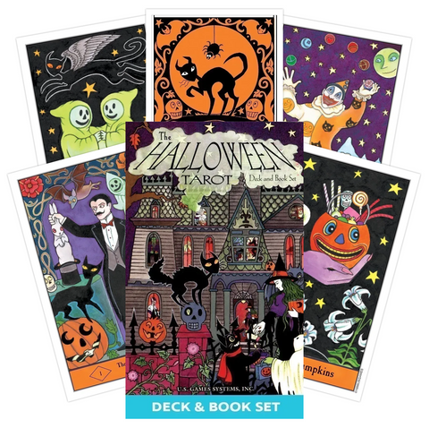 Halloween Tarot Deck & Book Set 78 Cards Kipling West US Games