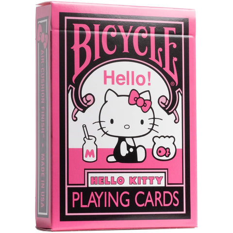 Bicycle Hello Kitty Black Pink Poker Playing Cards Deck Standard 52-Card